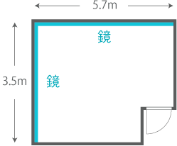 新宿御苑Aスタジオ間取り