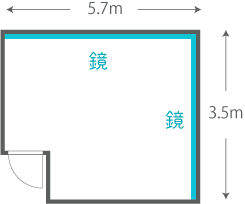 新宿御苑Bスタジオ間取り