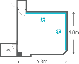 新宿156スタジオ間取り