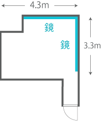 町田1号Aスタジオ間取り