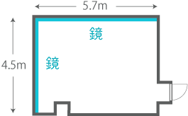 町田1号Bスタジオ間取り