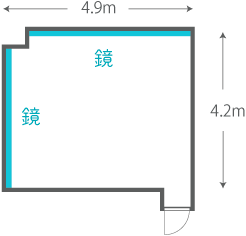 渋谷Cスタジオ間取り