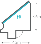 立川Aスタジオ間取り